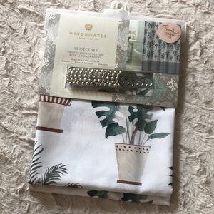 PLANT Design 13pc Shower Curtain Set